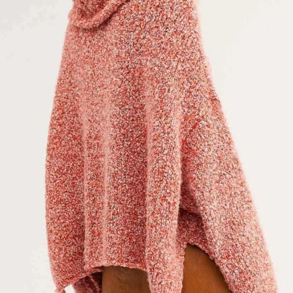 Free People Pink Cowl Neck Sweater - Picture 2 of 7